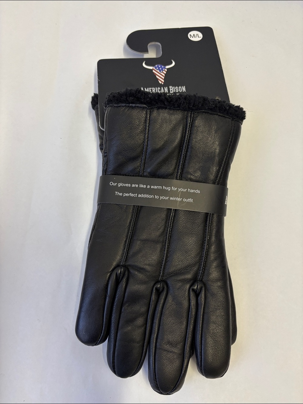 Leather Impressions American Bison Leather Gloves